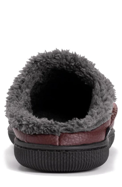 Shop Muk Luks Faux Fur Lined Clog Slipper In Brown