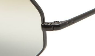 Shop Ray Ban 1972 54mm Gradient Octagon Sunglasses In Black/ Clear Gradient Brown