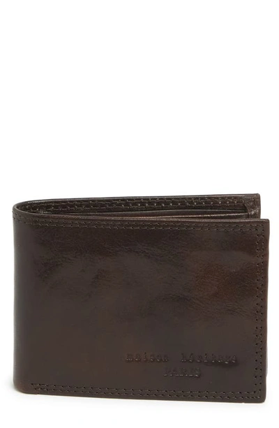 Shop Maison Heritage Paco Bifold Leather Wallet In Brown