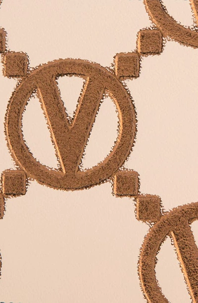 Shop Valentino By Mario Valentino Giusy Monogram Leather Belt In Nude