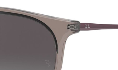 Shop Ray Ban Erika Classic 54mm Sunglasses In Transparent Grey