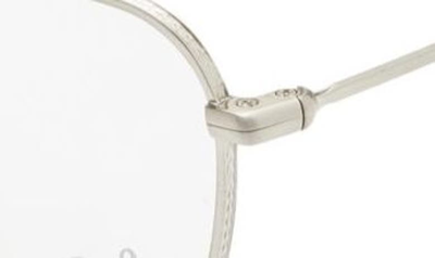 Shop Ray Ban 53mm Optical Glasses In Silver/ Clear