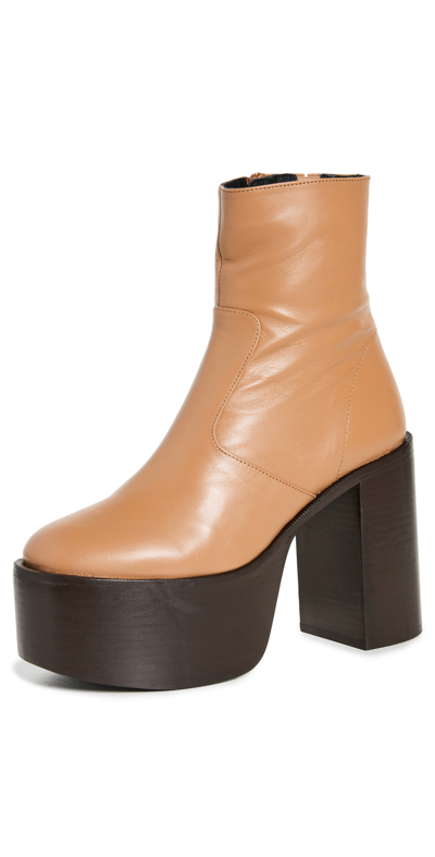 Shop Simon Miller High Raid Boots In Toffee