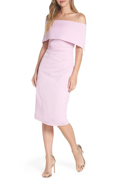 Shop Vince Camuto Popover Cocktail Dress In Lilac