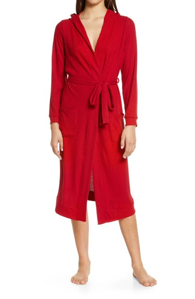 Honeydew Intimates Honeydew Lounge Pro Hooded Robe In Teaberry