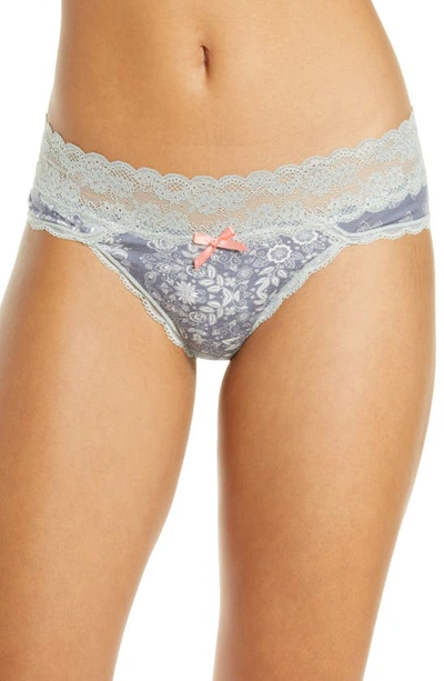 Shop Honeydew Intimates Ahna Hipster Panties In Calcitebandana