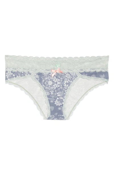 Shop Honeydew Intimates Ahna Hipster Panties In Calcitebandana