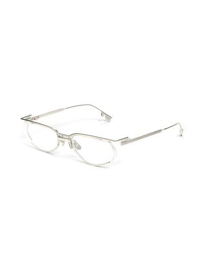 Shop Gentle Monster Don 02 Oval-frame Glasses In White