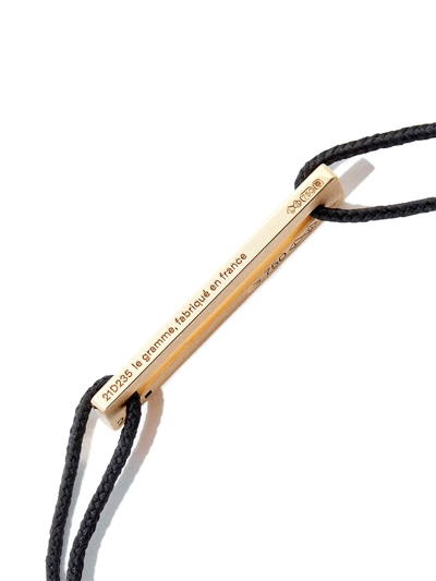 Le Gramme 2.5g 18k Yg Blk Punched Cord B In Gold