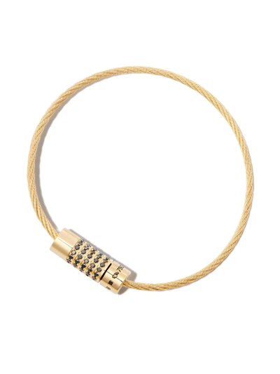 Le Gramme 18k Yellow Gold Le 5g Polished Cable Diamond Bracelet In Gold