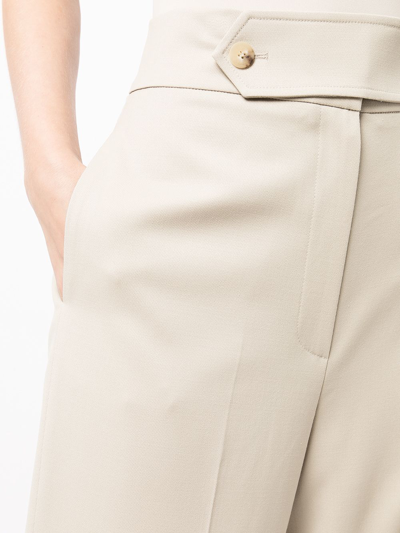 Shop Le 17 Septembre Straight-leg Tailored Trousers In Neutrals