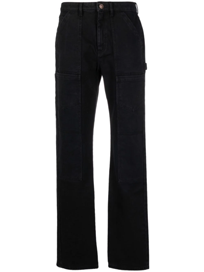 Shop Kenzo Slim-cut Denim Jeans In Black