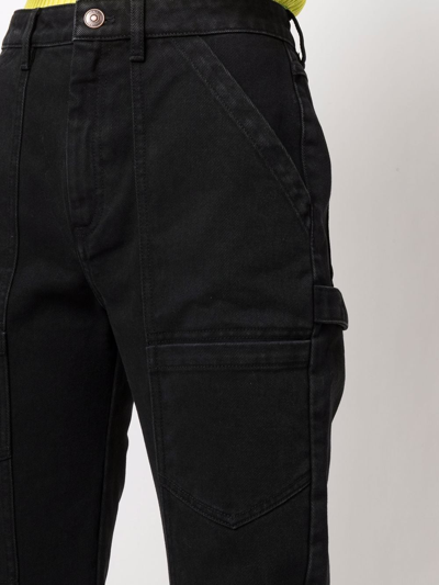 Shop Kenzo Slim-cut Denim Jeans In Black