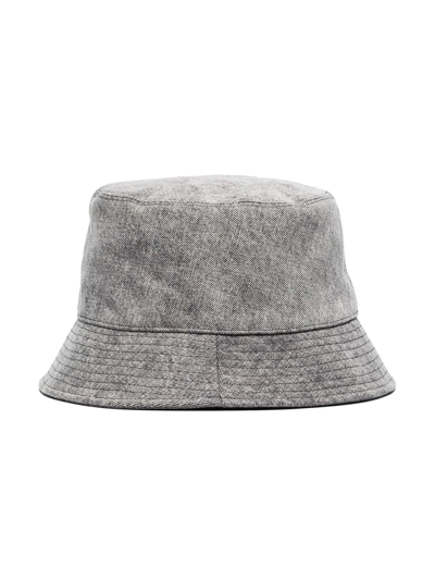 Shop Isabel Marant Haley Denim Bucket Hat In Grey