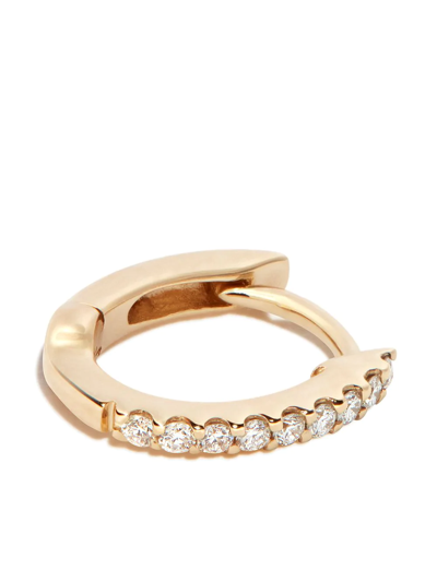Dana Rebecca Designs 14k Yellow Gold Diamond Huggie Earrings In Gold