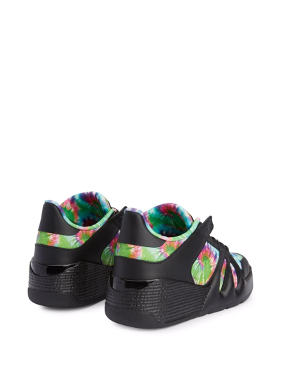 Shop Giuseppe Zanotti Talon Tie-dye Sneakers In Black