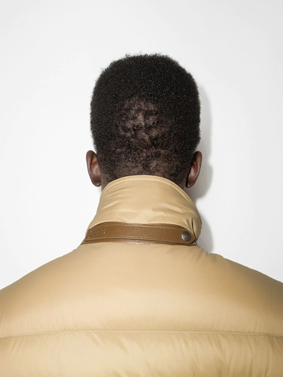 Tom Ford Men's Quilted Down-front Blouson Jacket In Neutrals