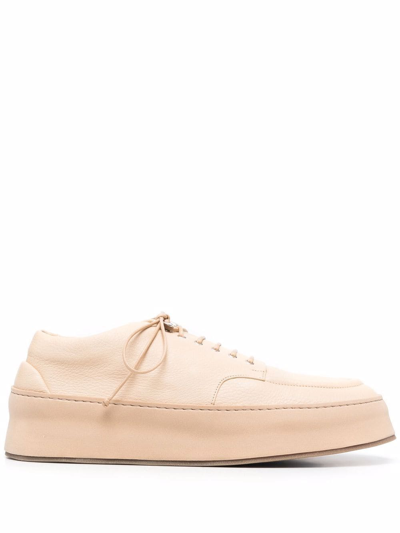 Shop Marsèll Leather Lace-up Derby Shoes In Neutrals