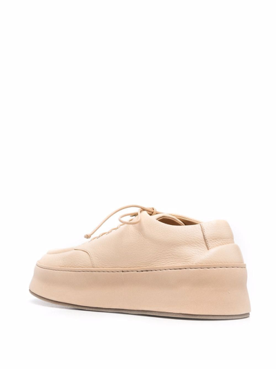 Shop Marsèll Leather Lace-up Derby Shoes In Neutrals