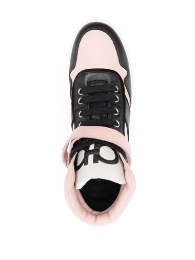 Ferragamo Noe High-top Sneakers In Black
