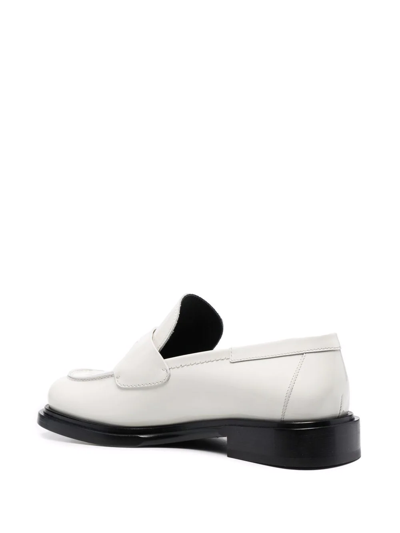 Ferragamo Nyx 30 Patent Penny Loafer In White