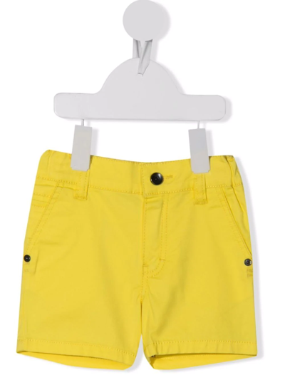 Shop Bosswear Slim-fit Chino Shorts In Yellow