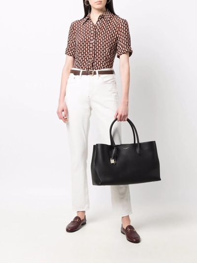 Aspinal Of London London Leather Tote In Black