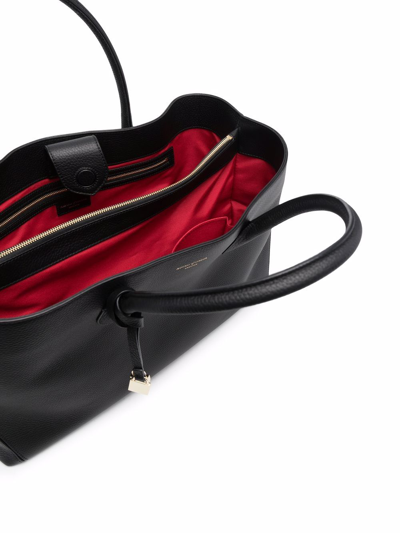 Aspinal Of London London Leather Tote In Black