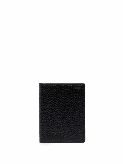 Shop Aspinal Of London Grained Leather Travel Wallet In Black