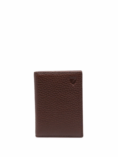 Shop Aspinal Of London Bi-fold Leather Wallet In Brown