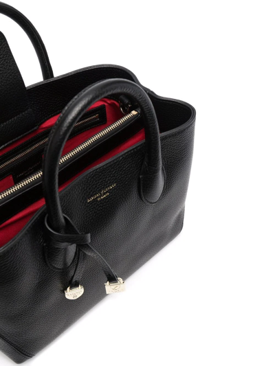 Aspinal Of London London Leather Tote In Black