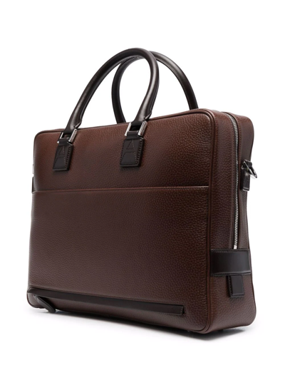 Aspinal Of London Small Mount Street Briefcase In Brown