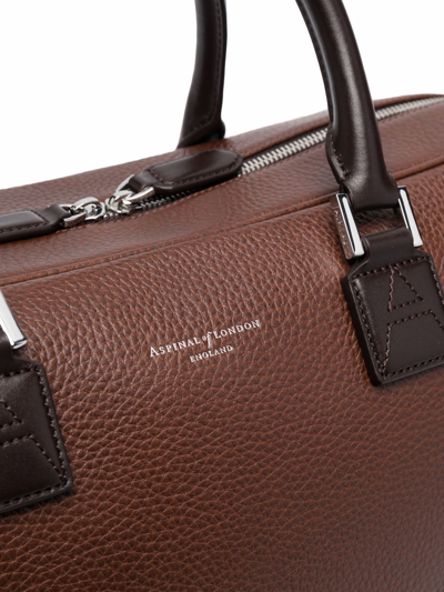 Aspinal Of London Small Mount Street Briefcase In Brown