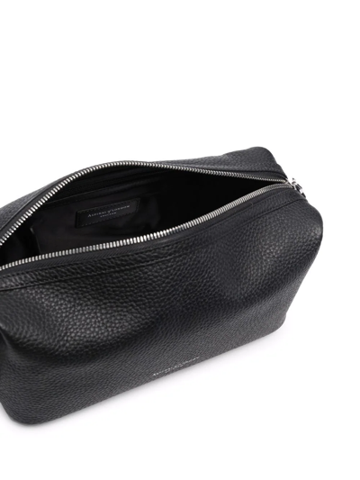 Shop Aspinal Of London Top-zip Wash Bag In Black