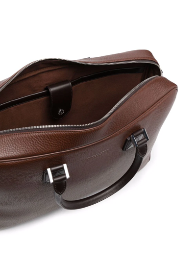 Aspinal Of London Small Mount Street Briefcase In Brown