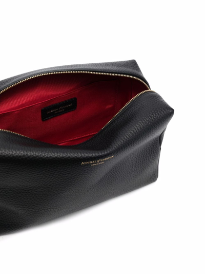 Aspinal Of London London Pebbled Makeup Bag In Black