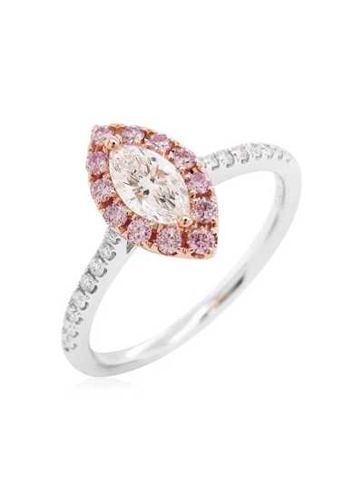 Hyt Jewelry 18kt Gold Argyle Pink Diamond Engagment Ring In Pink