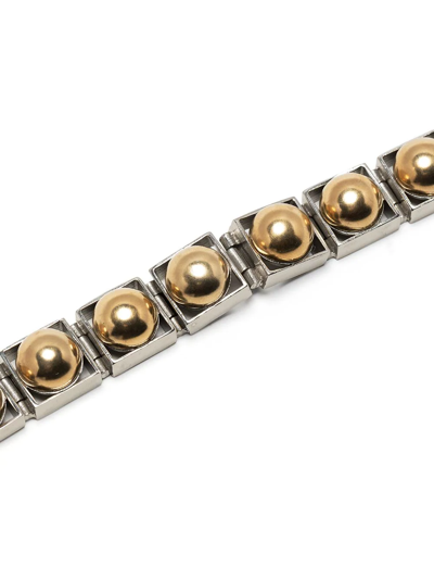 Shop Ports 1961 Chunky Chain-link Bracelet In Silver