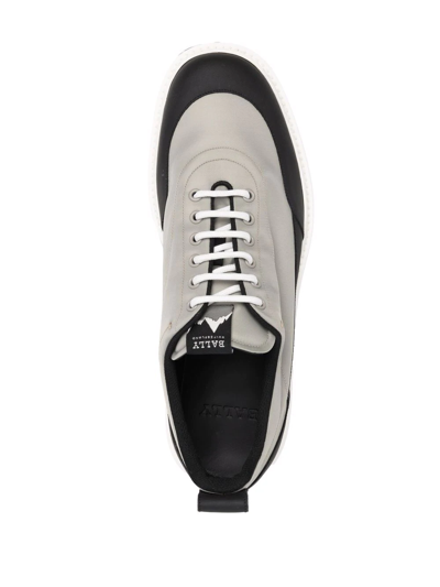 Shop Bally Colour-block Platform Shoes In Grey
