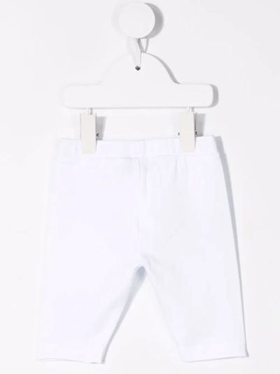 Shop Moschino Teddy Bear-print Mid-rie Leggings In White