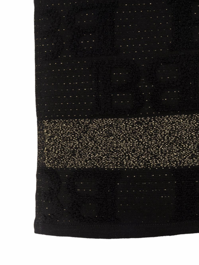 Balmain Logo-monogram Towel In Black