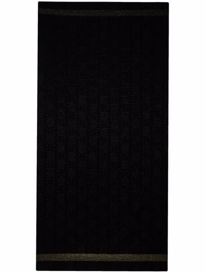 Balmain Logo-monogram Towel In Black