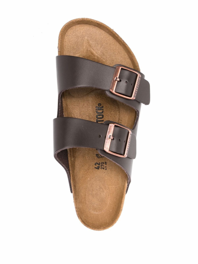 Birkenstock Arizona Pelle Smooth Sandal In Brown