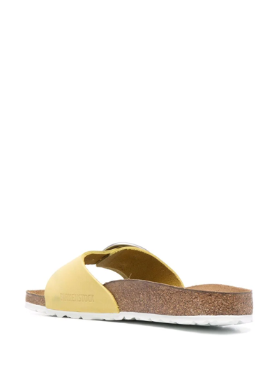 Shop Birkenstock Madrid Oversized-buckle Sandals In Yellow