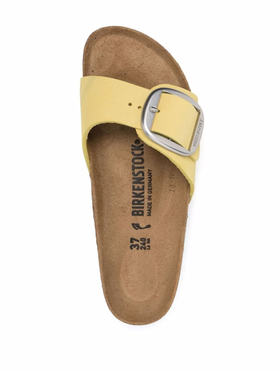 Shop Birkenstock Madrid Oversized-buckle Sandals In Yellow