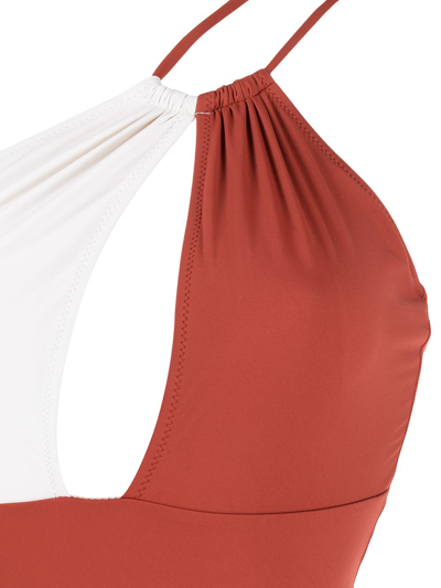 Evarae Rizo One-shoulder Swimsuit In Red