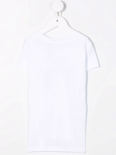 Shop Calvin Klein Logo Print Jersey T-shirt In White