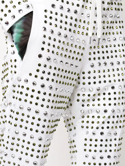 Marni Crystal-embellished Flared Trousers In Multicolour
