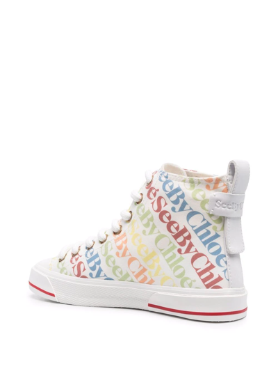 Shop See By Chloé Aryana High-top Sneakers In White