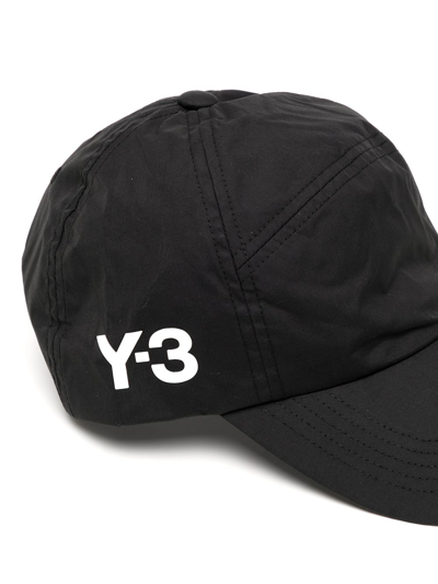 Shop Y-3 Side Logo-print Baseball Cap In Black